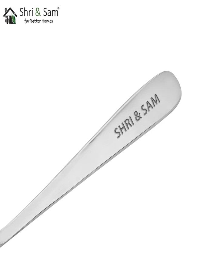 Shri & Sam Stainless Steel Lotus Plain Baby Fork,6 Pieces - Image 4